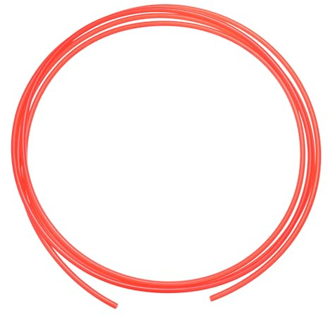 M METERXITY Nylon Line Hose Tube, 0.12(3mm) ID x 0.2(5mm) OD PA6 Pneumatic Air Line Tubing for Fluid Transfer/Trailer Air Brake System, Polyamide Water Fuel Pipe [3M/10FT, Red]