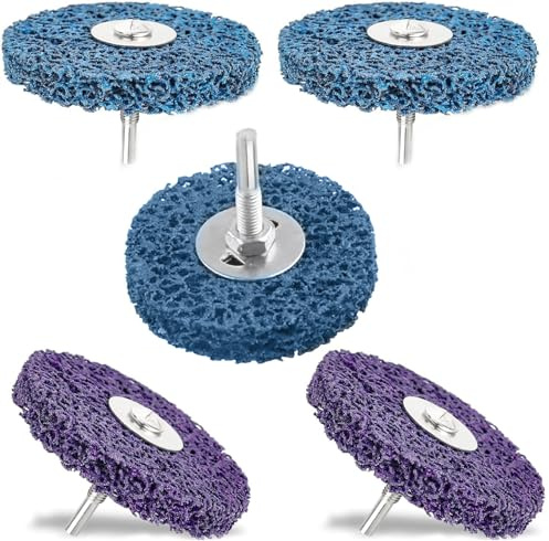 CTDMJ Lot de 5 disques abrasifs CSD - 100 mm - CBS - Pour meuleuse d'angle de peinture, soudures à la rouille, l'oxydation, nettoyage et retrait