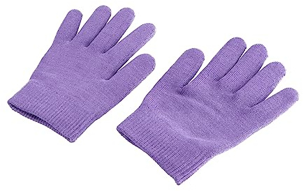HONITANO Guantes Exfoliantes de Gel Hidratante Cuidado Manos, Capa Exterior de Algodón y Gel de Aceite Esencial para Prevenir Manos Agrietadas