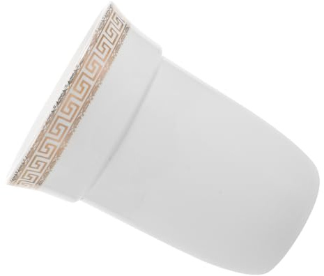 ABOOFAN Portaescobillas Soporte Versátil para Baño de Cerámica de Color Claro con Diseño Moderno y Ahorro de Espacio para Taza de Limpieza de Inodoro en Hogar y Hotel