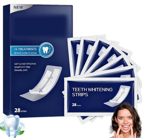 SoundZero 14 par skonsamma teeth blekningsremsor, tandblekning strips, tandblekning ränder, peroxidfria tandblekningsremsor, effektiv och snabb tandblekning, ta bort fläckar