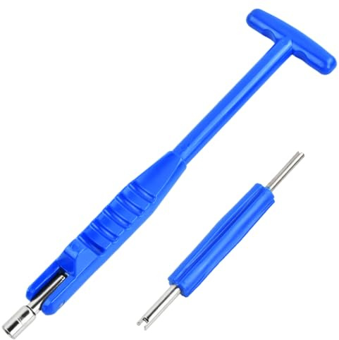 Aohyue 2 Piezas Extractor de Válvula de Coche, Reparación de Obus de Válvula, Extractor de Válvula de Neumático, Desmontador Obus de Neumaticos, Adecuado para El Mantenimiento de Neumáticos