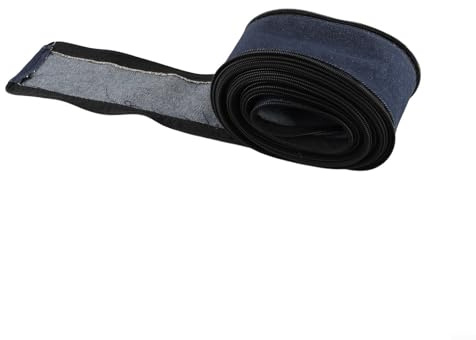 Besttoolifes Gaine de protection flexible pour torche de soudage - Fermeture par chaîne - Bleu - Pour torches refroidies par air - Largeur fermée : 4,5 cm - Matériau durable (8 m)