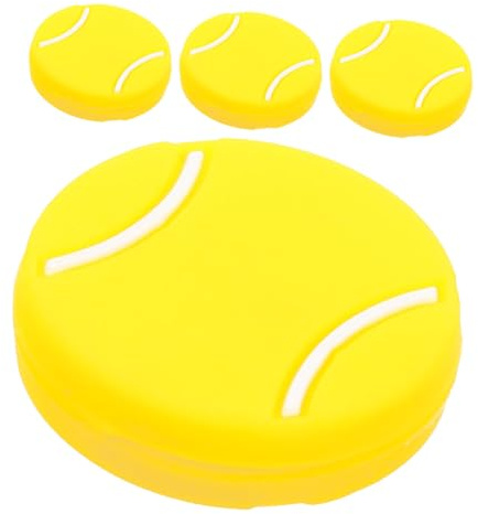 GLEAVI Smorzatori per Racchette da Tennis in Silicone 4 Pezzi a Forma di Fiore, Ammortizzatori di Vibrazioni Piccoli e Leggeri per Miglior Controllo e Comfort, Accessori Tennis Portatili