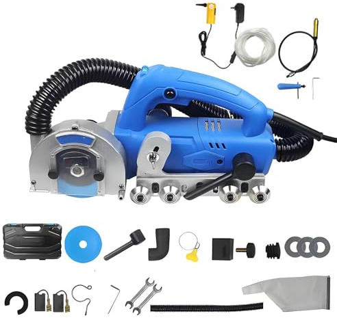 Elektrisk fogrengörare, maskin för rengöring av fogmassa, 1200 W rengöringsmaskin för kakelfogar, elektrisk fogrengörare för klinker, kraftigt golvomläggnin Standard+Water-Pump+5m-Hose+Flexible-Shaft
