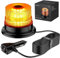 Justech 40W Rotativo Luz LED Estroboscópica Impermeable IP67 Luz Emergencia Coche Homologada 7 Modos de Flalsh con 5m Cable para 12V/24V Vehículo Camión Remolque Tractor