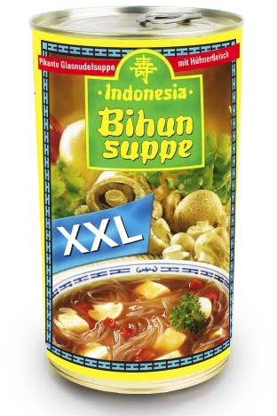 Indonesia Original Bihun Suppe, Leckeres Fertiggericht mit Gemüse und Hähnchen, 1150 ml