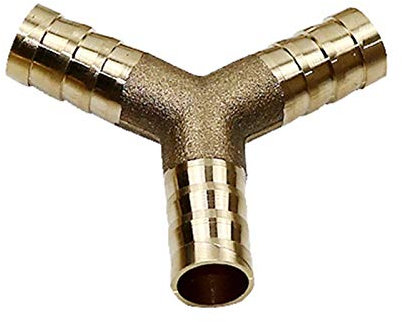 PYouo-Messing Schlauchverbinder 6 mm 8 mm 10 mm 12 mm 16 mm 19 mm Schlauch Kupfer Pagoda Wasserrohrfittings, 2 3 4 way Messingwiderhaken Rohrfitting Dickes Material ( Color : Y 3 Way , Size : OD 8mm )