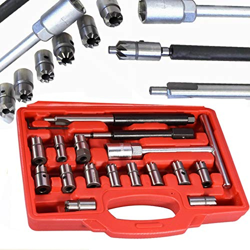 Cortador del asiento del inyector, carbón del cortador del inyector para el equipo de herramientas del garaje del coche para los adultos