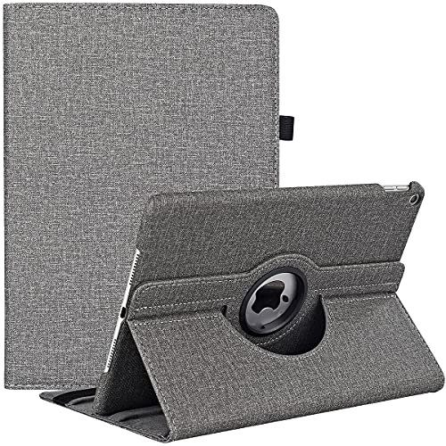 Hülle für iPad 10.2 Zoll (9./8./7. Generation 2021/2020/2019), 360 Grad Rotierend Stand Schutzhülle Cover Mit Auto Schlaf/Wach Funktion (Grey)