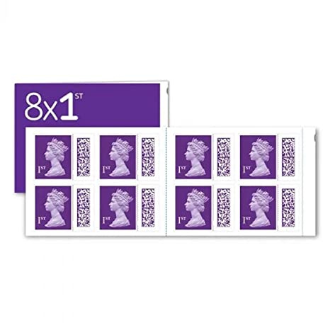 Royal Mail 8 x 1st Class Stamp Book