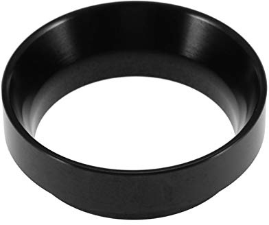 Imbuto dosatore da 58 mm, imbuto dosatore da 70 mm Imbuto dosatore per caffè espresso in lega di alluminio Accessori per macchine da caffè(Nero)