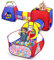Opret 5 in 1 Pop Up Play Tent with Tunnel and Ball Pit for Kids, Foldable Playhouse for Indoor/Outdoor Crawling with Portable Storage Bag, Birthday Gift for Boys and Girls