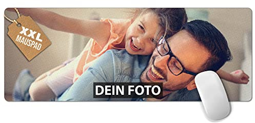 Print Royal PR XXL Mousepad mit Foto und Text selbst gestalten - Gaming Pads, Schreibtischunterlage, Personalisierte Geschenke für Gamer, Geschenk für Freund, Büro | Großes Mousepad 800 x 300 mm