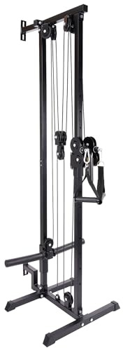 Fitvids Wandhalterung Kabelstation mit verstellbarem Dual Pulley System Pull Down Fitness Station
