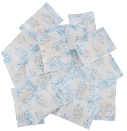 10 g x 20 Paquets Sachet Silice,Silica gel Sachets DéShydratants Avec Orange Silicone Indicateur D'humidité pour Élimination de Humidité Eviter la Moisissure,Taux D'absorption D'humidité Jusqu'à 30%