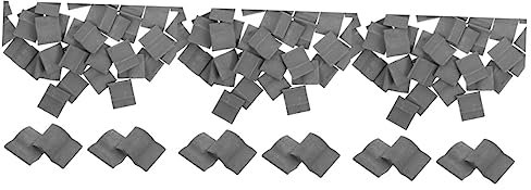 STOBOK 150 STK Mini-Steine Modell Dachziegel Gürtelrose Simulierte Kleine Dachziegel Schindeln Gefälschte Fliesen Mikrospielzeug Stengel Dachziegel Stützen Ton Miniatur