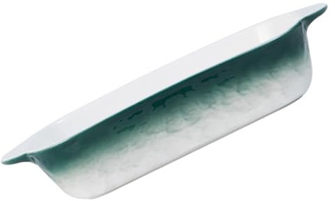 FUNOMOCYA Teglie Da Forno in Ceramica Resistenti Alle Alte Temperature Manici Per Teglie Teglia Per Pizza Al Formaggio Verde Graduale