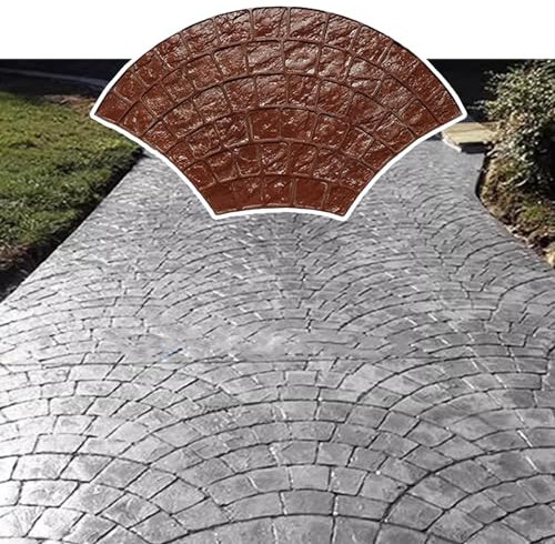 Stampi per Cemento Timbro a Settore per Mattoni in Calcestruzzo, 39 X 20 Strumenti per Stampi in Calcestruzzo, Stampi per Impronte Paesaggistiche, Stuoie di Pietra Realistiche Diy di Forma di Matton
