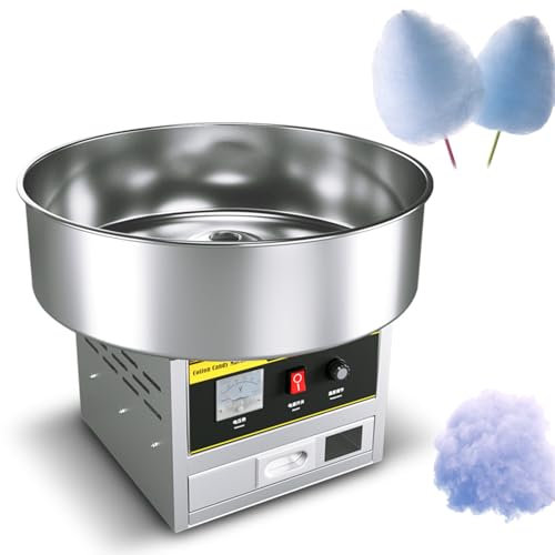 Naturalpowev Macchina per Zucchero Filato, Macchina elettrica per Filo interdentale con Cucchiaio per Zucchero e cassetto, Utilizza Zucchero o Caramelle dure per casa, Carnevale, Feste in Famiglia