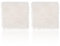 GXGM 2 Pezzi 90g Tessuto in Pelliccia Bianca 25 x 25 Pollici Toppa in Pelliccia Sintetica Quadrato Arruffata Bianca Fodera per Sedia Artigianale Cuscino per Sedile Costume Barba per