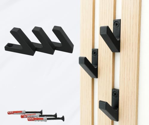 BF3D Solution 3er-Set Garderobenhaken für Momento/Denpanels Akustik Paneele - 13mm inkl. Schrauben und Dübel