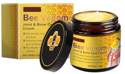 Bienengift Gelenkcreme,Bienengift Gelenke und Knochen Creme,Bee Venom Ointment,Rückenschmerzen Relief Gel,Bienengiftsalbe for Relief of Shoulder,Knee,Elbow and Back Pain,Beruhigt Muskelschmerzen
