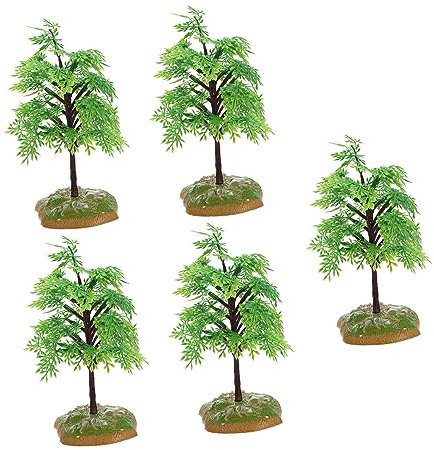 IMIKEYA 5stücke Zedernholz-Dekoration Modellornament Landschaftskunst Zedernholz-modellspielzeug Gartenschmuck Holz Und Handwerk