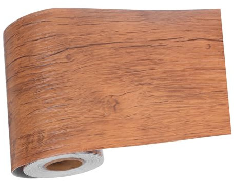 ULTECHNOVO Cinta Adhesiva De Pvc Madera Texturizada Resistente y Vinilo Autoadhesivo Para Decoración De Paredes Muebles y Cocina Cortable Medida Borde Decorativo Para Baños y Salones Tono Mar