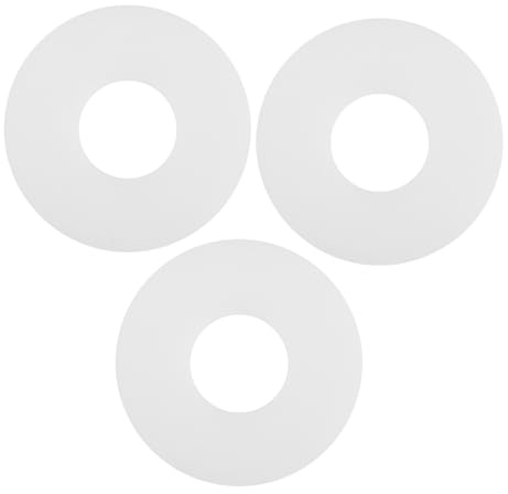 ANDRESLAD 3 piezas Anillo de Sellado de Válvula de Descarga de Silicona de Repuesto para Cisternas de Inodoro Resistente al Envejecimiento y Fugas para Baño