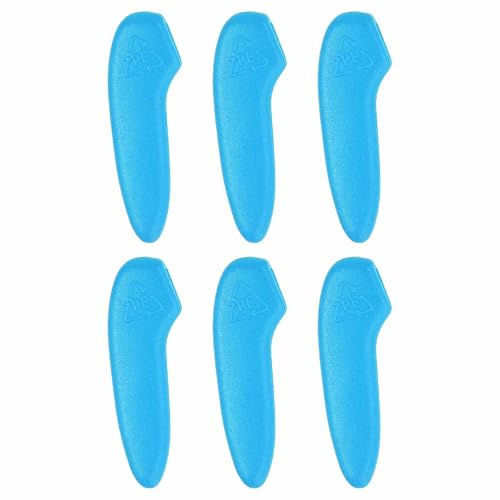 HARFINGTON 300Pcs Knife Tip Protector Cover 1.02 x 0.33 Plastic Anti-scratch Blade Tip Edge Guards for Kitchen Knife Protection Sleeves Cover, Blue
