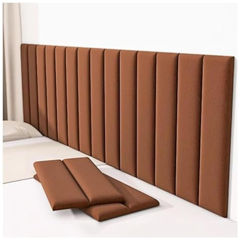 Panneaux muraux rembourrés - Auto-adhésif anti-collision pour tête de lit - Autocollants muraux décoratifs pour salle de jeux et chambre à coucher