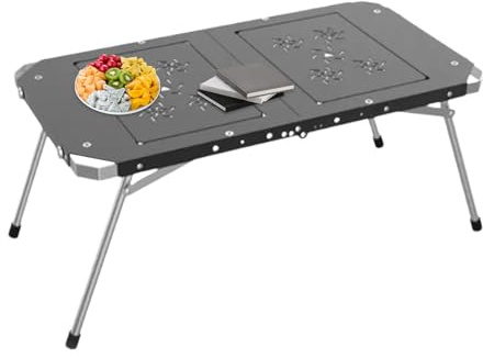 Folding Camping Table,Lightweight Portable Aluminum Alloy Kitchen Tool | Aluminum Camping Table | for Friends Reunion Garden Sports Home Patio Picnic Fishing Lawn Backyard Pack Outdoor