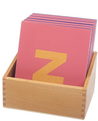 sszxmy Montessori Sandpaper Alphabet Cards, Toddler Letter Tracing Learning Flashcards,Lowercase