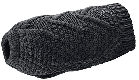 HUNTER Malmö Hundepullover | Polyacryl, wärmend & bequem, elastisch für optimalen Sitz, reflektierend, waschbar bei 30°C, Farbe: Anthrazit, Größe: 40