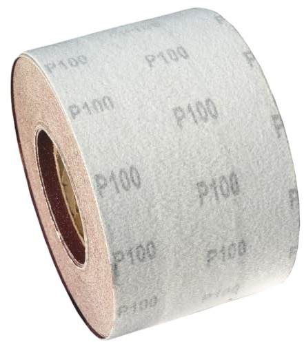 25m KLETT - Schleifpapier Rolle 115mm X 25m Korn P100 Schleifband Schleifrolle Rollenschleifpapier BOHRFUX