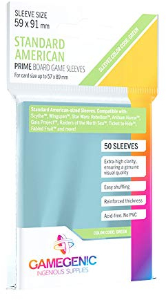 Gamegenic Prime Standard-American Sized Sleeves Hüllen 59x91mm (50 Stück)
