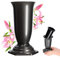 KADAX Vase funéraire en Plastique, Vase ŕ Fleurs, Vase en Plastique pour Fleurs, Vase de cimetičre résistant aux intempéries, Vase ŕ Planter pour Tombe résistant au Gel, (15 cm, Graphite)