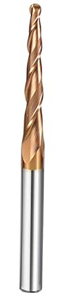 1pc HRC62 Carburo di tungsteno conico Ball Nose fresa per incisione CNC intaglio punte del router fresa per legno e metallo,R0.75-20-50-D6