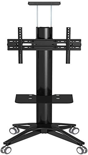 Support TV Mobile avec roulettes Support TV Universel pour écran Plasma 32/40/55/60/65/70 Pouces, LED, LCD, OLED, Support Universel pour téléviseurs incurvés avec roulettes, Charge 80 kg Support TV