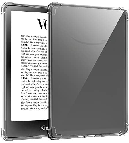 TQQ Kindle Hülle 6 Zoll All-New (11. Generation erscheint 2024 und 2022)-Ultraweiche, Flexible, Transparente TPU-Haut-Schutz für Amazon Kindle-Clear mit E-Reader