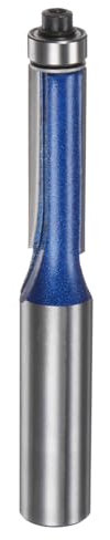 sourcing map Bündigfräser-Bit, 12 mm Schaft, 3/8 Zoll Durchmesser, 3 cm Schnitttiefe, oberes Lager, bündig, gerader Schnitt, Trimmfräsen-Bits aus Hartmetall für Spanplatten, Sperrholz, MDF,
