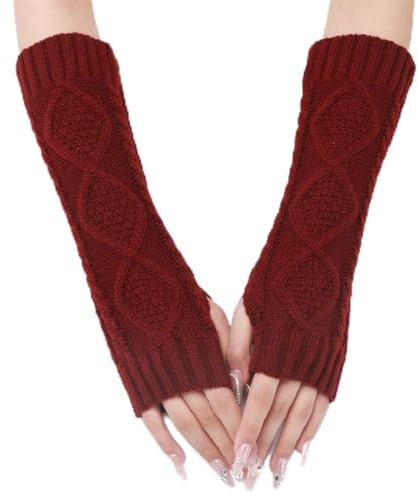SLEDEZ Warmer Strick-Armwärmer Gestrickte Handgelenksärmel for Männer und Frauen (Color : Colour 8, Size : Free size)