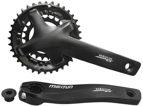 LUHJLBUG Kurbelgarnitur MTB Fahrradkurbel-Kettenringe 9/10/11 Geschwindigkeit 170mm 175mm Mountainbike integrierte Kurbel-Fahrradkettenrad 22T 36T Crankset (Color : 175mm)