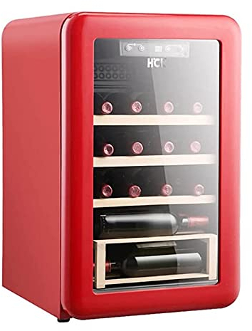 Suuim Refrigerador Enfriador de Vino con compresor de 20 Botellas con Cerradura Bodega Grande 41f-64f Refrigerador de Vino con Control de Temperatura Digital para Tinto, Blanco