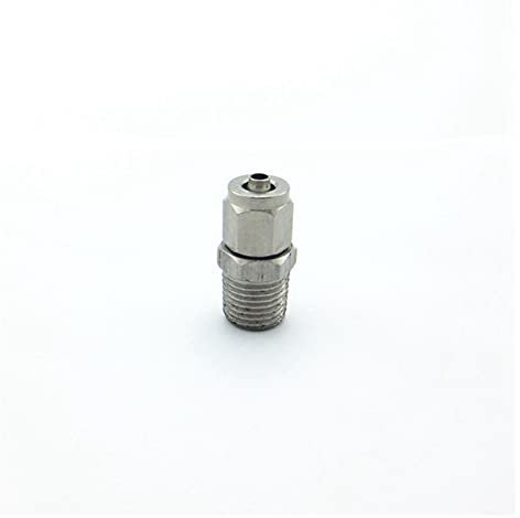 Pipeline-Steckverbinder Rohrverschraubungen 1/8 1/4 3/8 1/2 BSPT Außengewinde auf 4-16mm PU PTFE Rohr,(8x6mm)