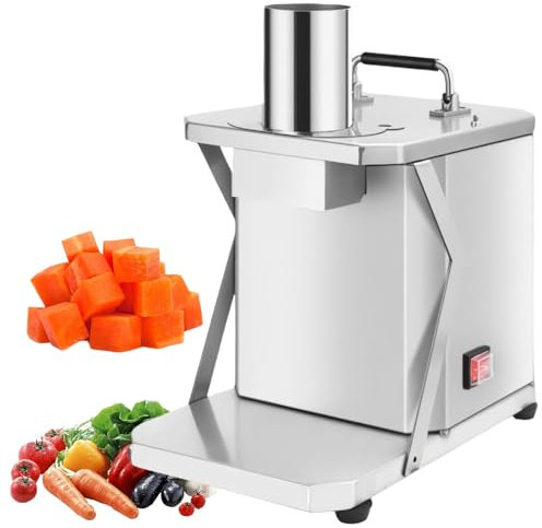 LFfwynog Picadora de Cebolla Profesional de 200 W, Cortador de Verduras para Verduras, Zanahorias, Zanahorias, Patatas, succión más Fuerte,8mm