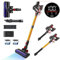 Jokkyo A19 Cordless Vacuum Cleaner Telescopic, 40Kpa/450W Stick Vacuum Cleaner with Touch Display, 60 Mins Runtime, Lightweight Handheld Vacuum for Hardwood Floor Carpet Car Pet Hair, Gold
