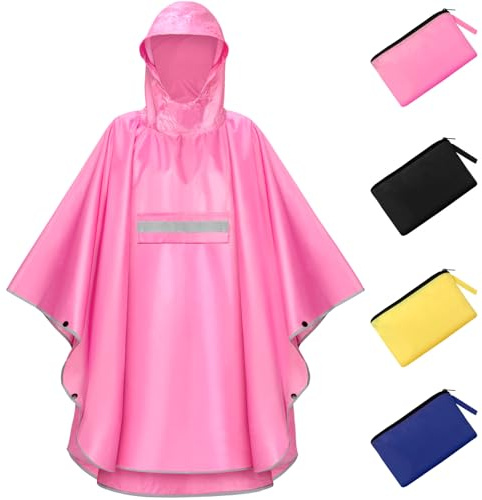 NEWIROVE Poncho Pluie Léger Imperméable Unisexe 120-140cm