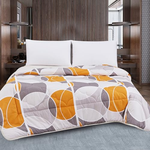 TIENDA EURASIA – Edredón Nórdico Reversible | Estampado Bicolor | 100% Relleno de Fibra Siliconada | Tacto Suave y Confortable de Microfibra 300g/m2 | Diseño Reversible (Estampado 11, Cama 135/150)